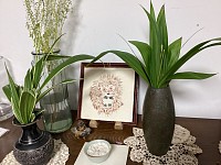 寂しい仏前花。最後に男は裸になり(赤子のように)昭和も大正も脱ぎ捨てて、明治の昔、武家身分に帰って、奥さんも子供も追い出した。彼にとって、結婚はなんだったのか。セックスの捌け口？